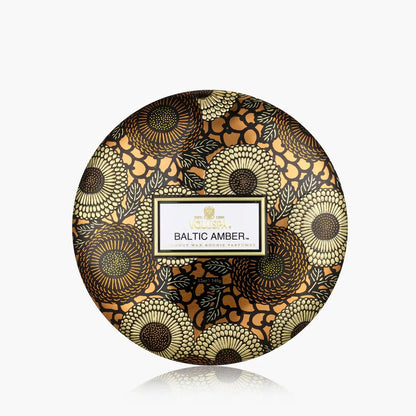 Baltic Amber - 3 Wick Tin Candle