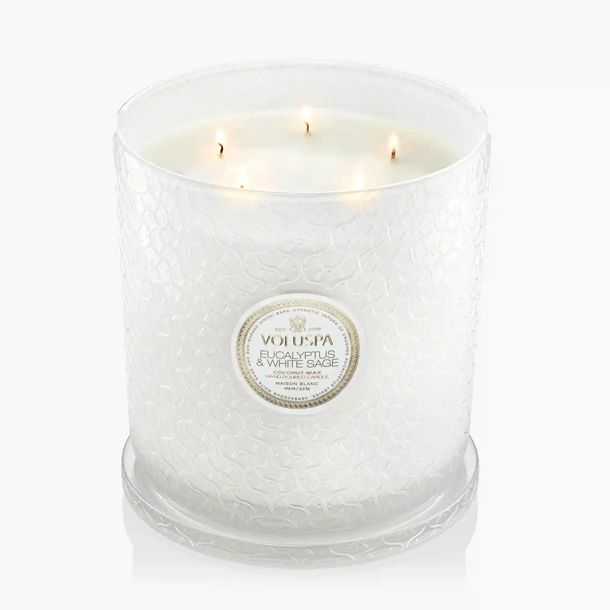 Eucalyptus & White Sage - 5 Wick Hearth Candle