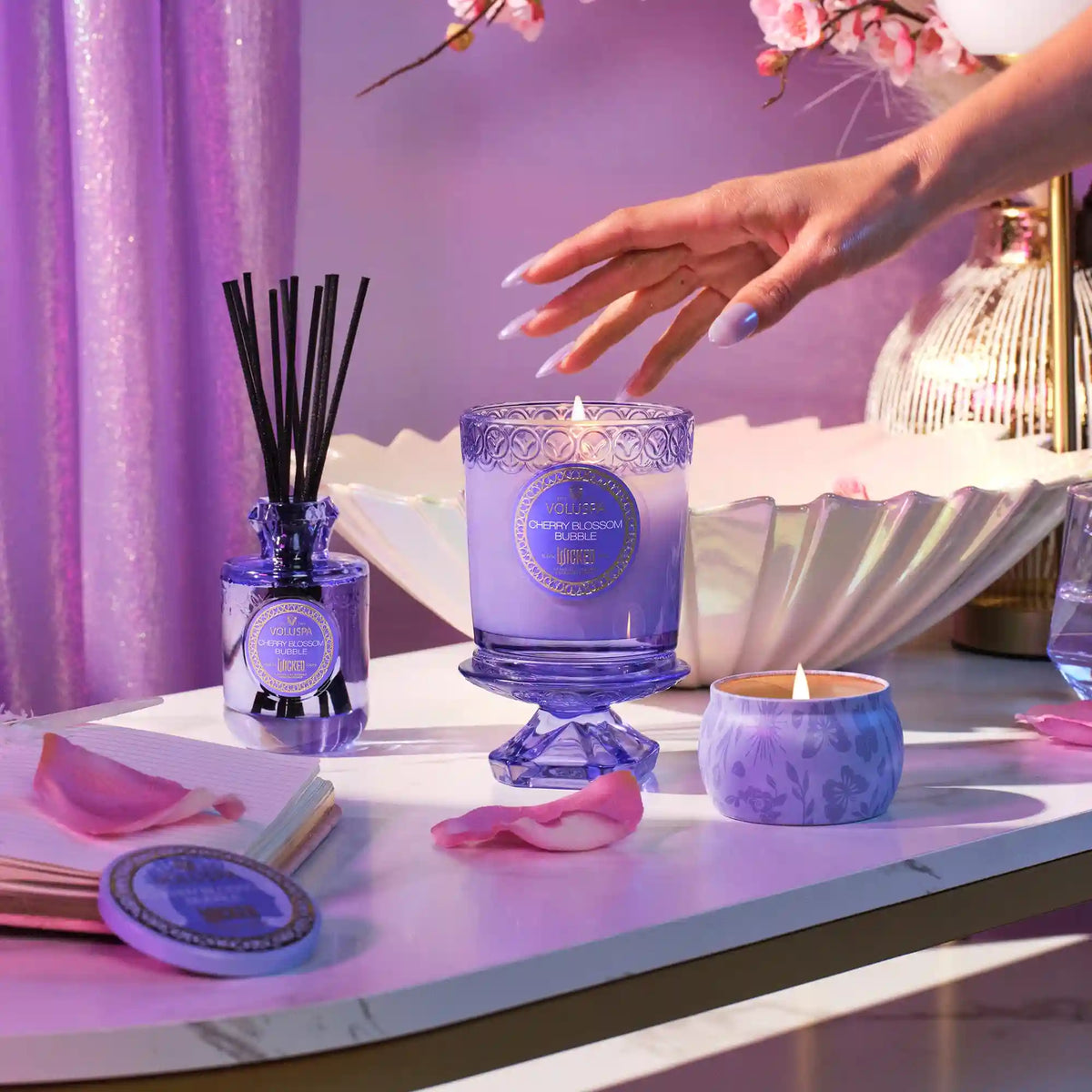 Cherry Blossom Bubble - Mini Tin Candle