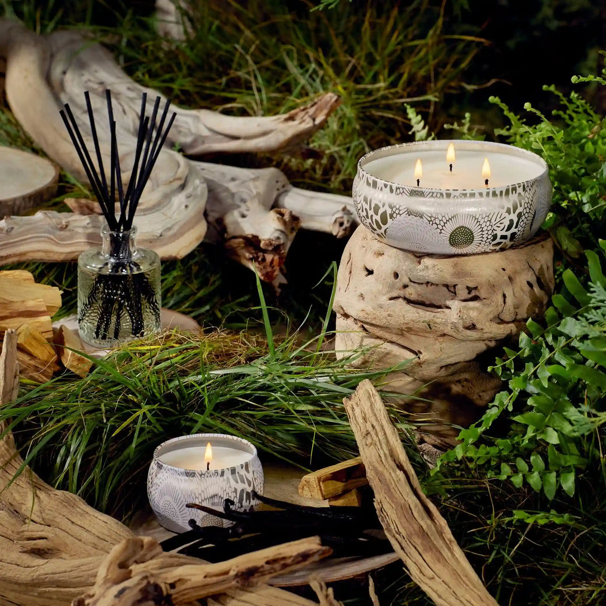 Santal Vanille - 3 Wick Tin Candle
