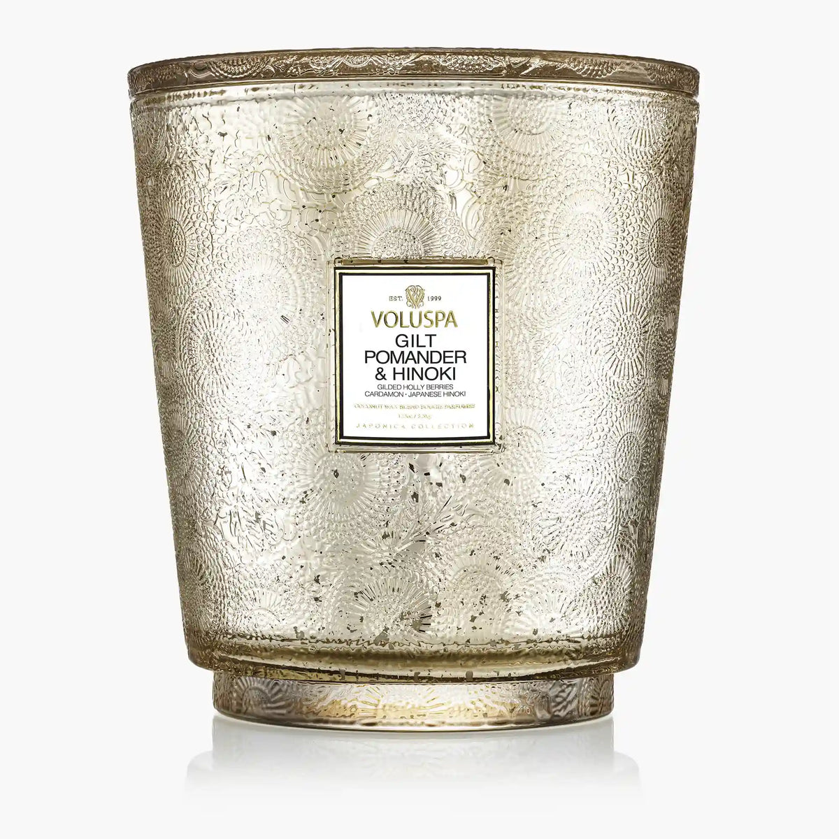 Gilt Pomander & Hinoki - 5 Wick Hearth Candle