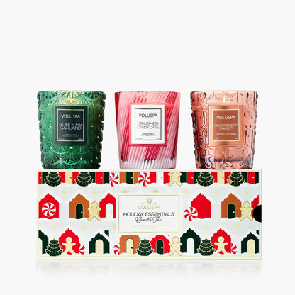 Holiday Village Candle Trio - Assorted Gift Set