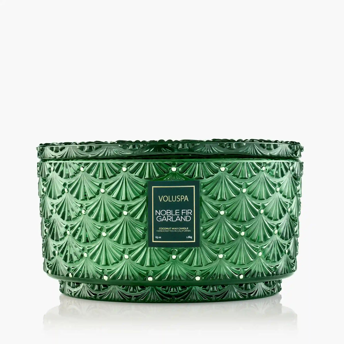 Noble Fir Garland - Centerpiece Candle