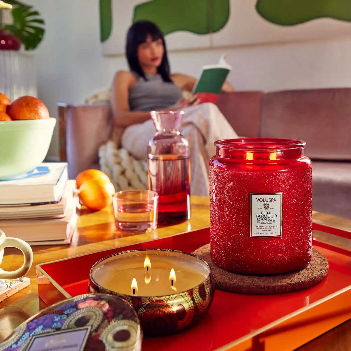 Goji Tarocco Orange - 3 Wick Tin Candle
