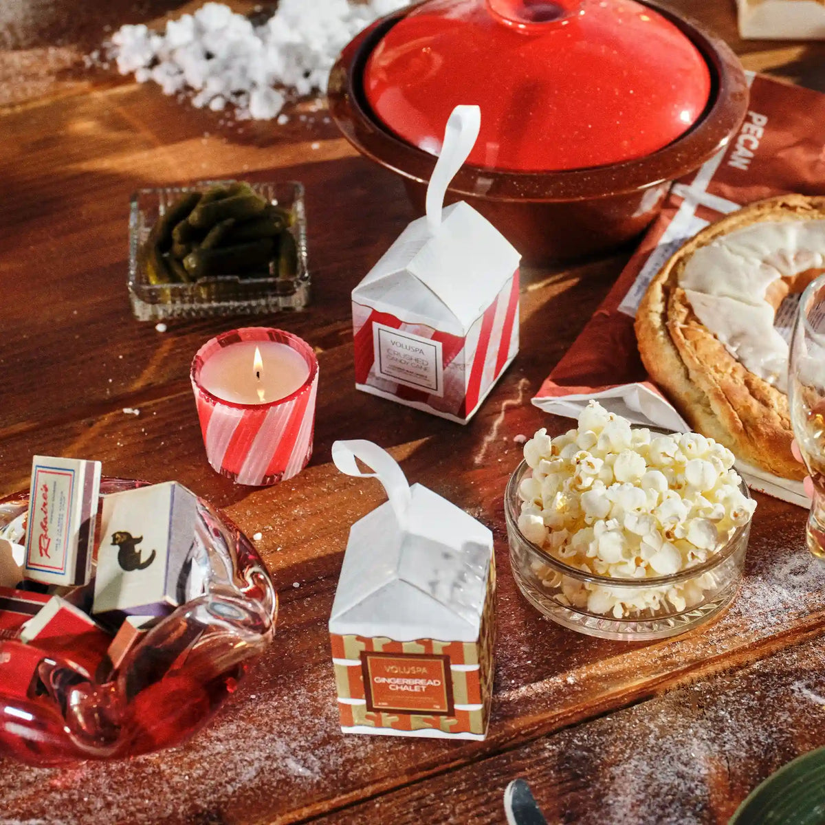 Gingerbread Chalet - Ornament Pedestal Candle